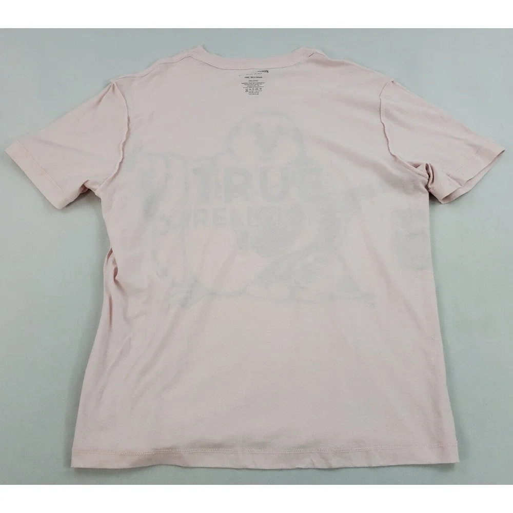 True Religion men t-shirt tee 107191 pale lilac big buddha cotton sz XL $59